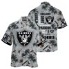 Oakland Raiders Hawaiian Shirt Tropical Coconut Tree 1 1