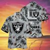 Oakland Raiders Hawaiian Shirt Tropical Coconut Tree 3 3