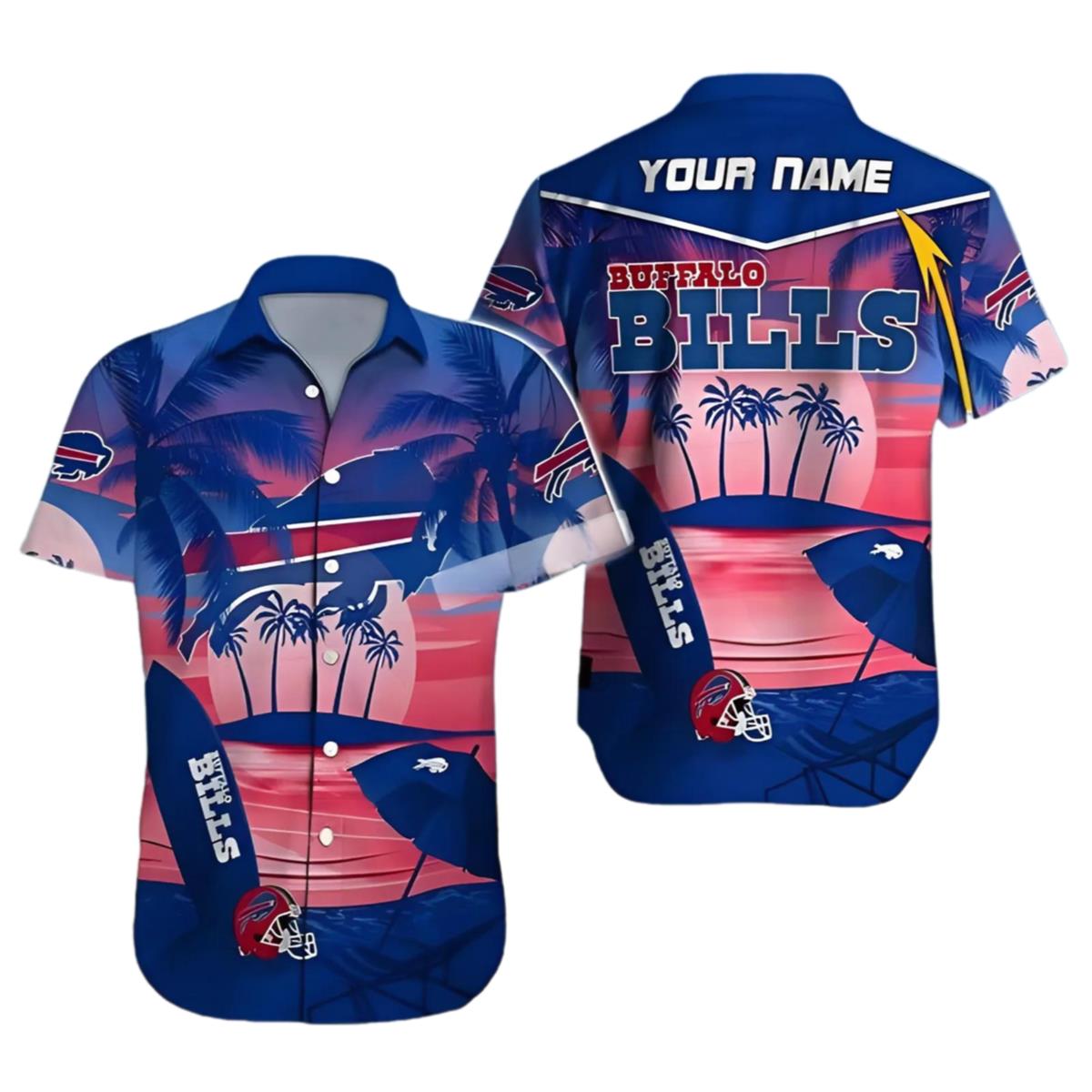 Personalized Buffalo Bills Hawaiian Shirt 1 1