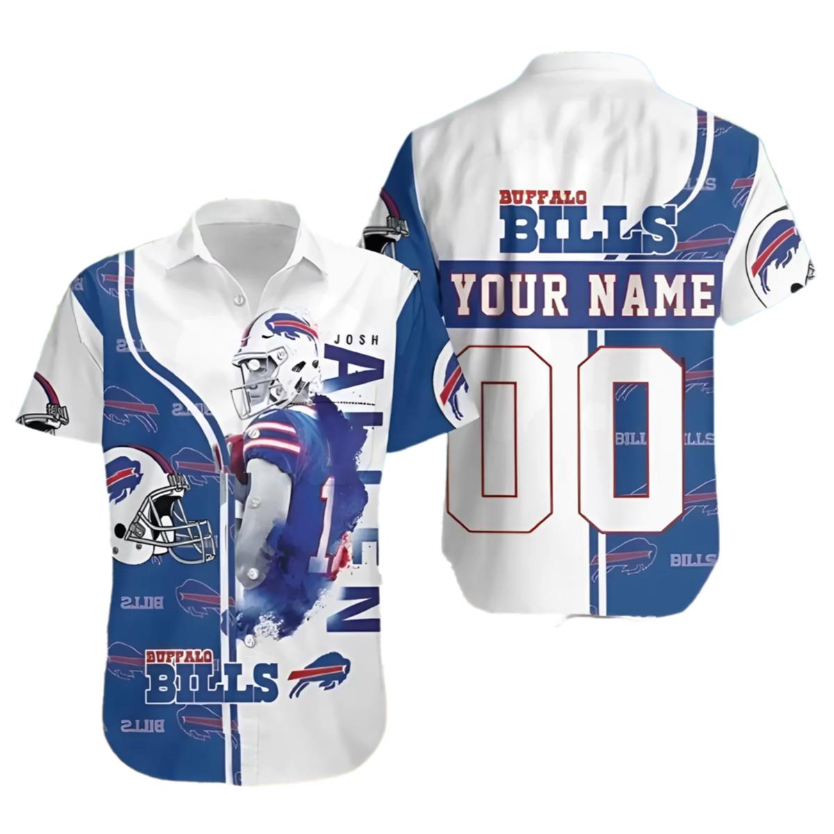 Personalized Josh Allen Bills Hawaiian Shirt 1 1