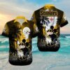 Pittsburgh Steelers Hawaiian Shirt Palm Tree Mickey 4 4