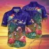 Ravens Hawaiian Shirt With Pink Flamingos 3 3