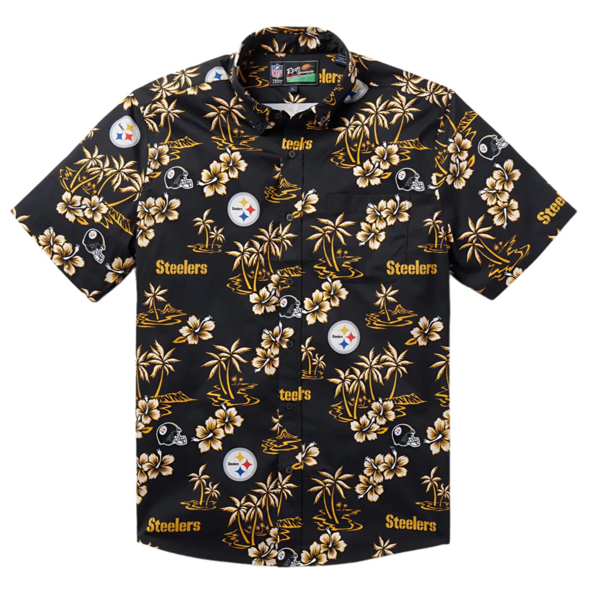 Reyn Spooner Kekai Performance Steelers Hawaiian Shirt 1 1