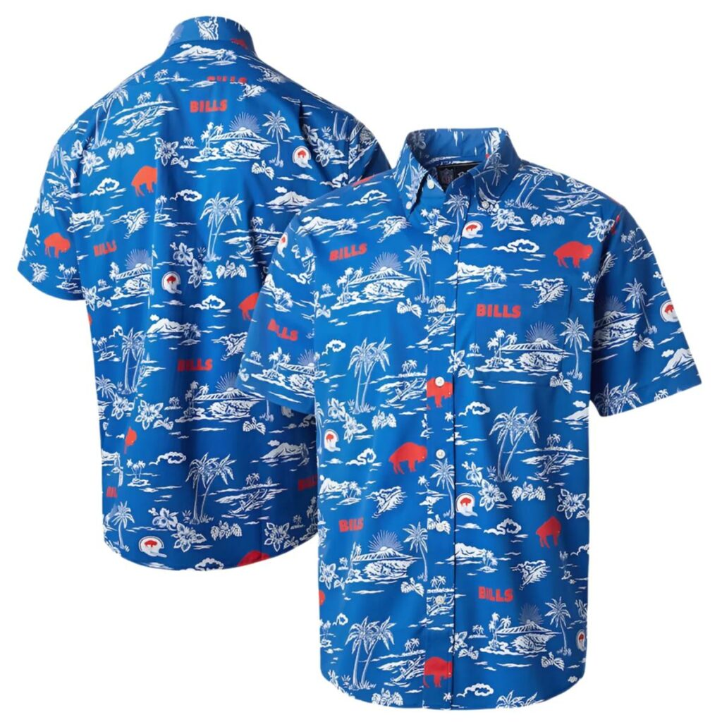 Reyn Spooner Royal Mens Buffalo Bills Hawaiian Shirt 1 1