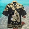 Saints Hawaiian Shirt Mickey Mouse and Hibiscus Print 2 2