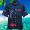 Short Sleeve Atlanta Braves Tropical Hawaiian Shirt Button Up 3 3