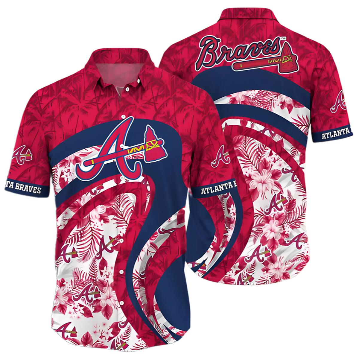 Show Your Team Spirit with Vibrant Atlanta Braves Hawaiian 0 0