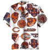 Skull Pattern Chicago Bears Hawaiian Shirt Logo 0 0 1