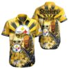 Steelers For Men Baby Yoda Tiki Hawaiian Shirt 1 1