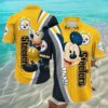 Steelers Hawaii Shirt Cartoon Icon Yellow Stripe Mickey 2 2