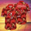 Tampa Bay Buccaneers Hawaiian Shirt Red Palm Leaf 3 3