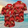 Tampa Bay Buccaneers Hawaiian Shirt Red Palm Leaf 4 4