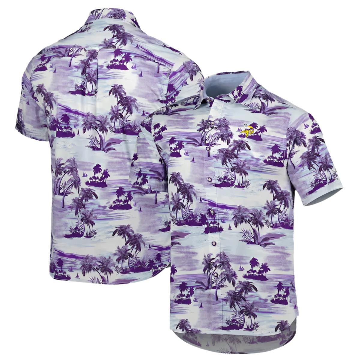 Tommy Bahama Purple Mn Vikings Hawaiian Shirt 1 1