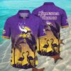 Vikings Hawaii Shirt Flamingo And Flower 2 2