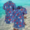 Womens Buffalo Bills Hawaiian Shirt Royal Floral Harmonic 2 2