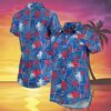 Womens Buffalo Bills Hawaiian Shirt Royal Floral Harmonic 3 3