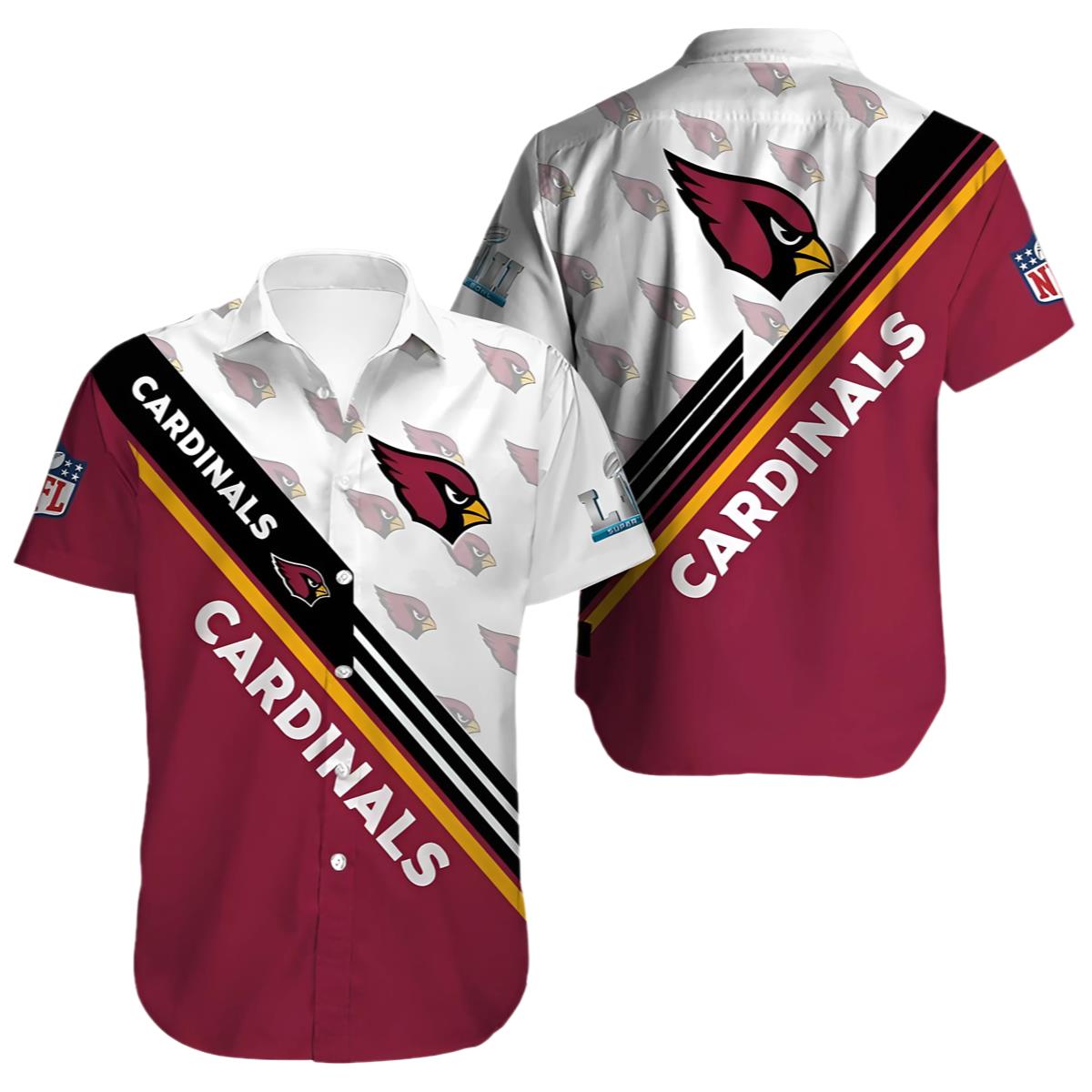 Arizona Cardinals Hawaiian Shirt Logo 0 0