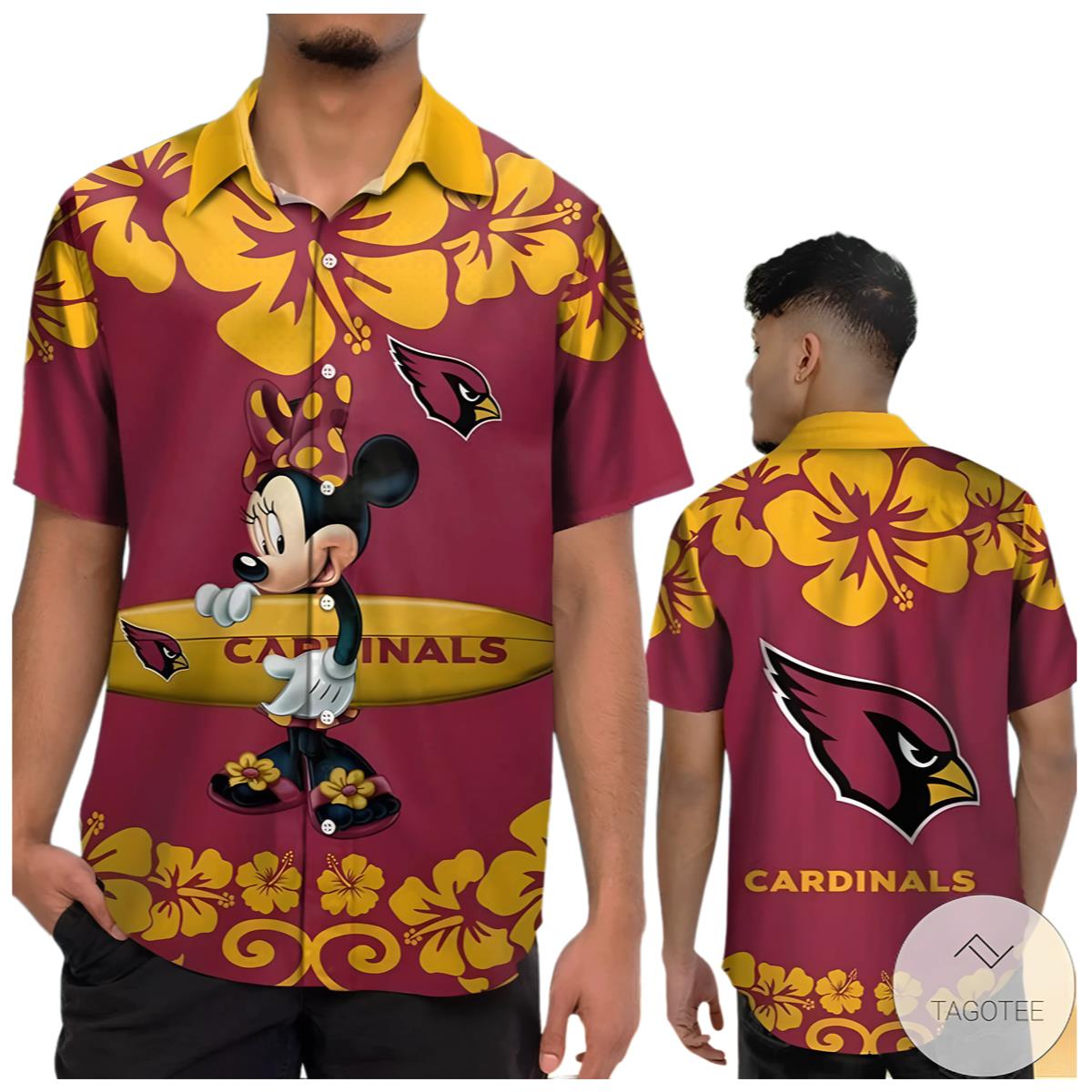 Arizona Cardinals Minnie Mouse Hawaiian Shirt 0 0