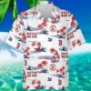 Boston Red Sox Hawaiian Shirt White Logo And Floral Pattern 3 3