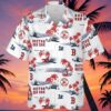 Boston Red Sox Hawaiian Shirt White Logo And Floral Pattern 5 5