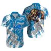 Detroit Lions Hawaiian Shirt Custom Name 0 0