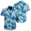 Detroit Lions Hawaiian Shirt Mens Tropical Leaf Aloha Shirt 0 0