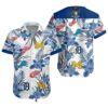 Detroit Tigers Hawaiian Shirt Red Wings Lions Wolverines Detroit Tigers Gift 0 0