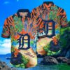 Detroit Tigers Volcanic Island Hawaiian Shirt 4 4