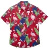 Flamingo And Banana Leaf Phillies Hawaiian Shirt A Unique Fan Gift 0 0