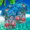 Flamingo Detroit Lions Hawaiian Shirt Vacation Aloha Shirt 3 3