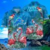 Flamingo Detroit Lions Hawaiian Shirt Vacation Aloha Shirt 4 4