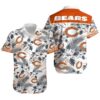 Hibiscus Flower Chicago Bears Hawaiian Shirt 0 0