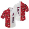 Logo Los Angeles Angels Hawaiian Shirt Red And White 0 0