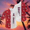 Logo Los Angeles Angels Hawaiian Shirt Red And White 5 5