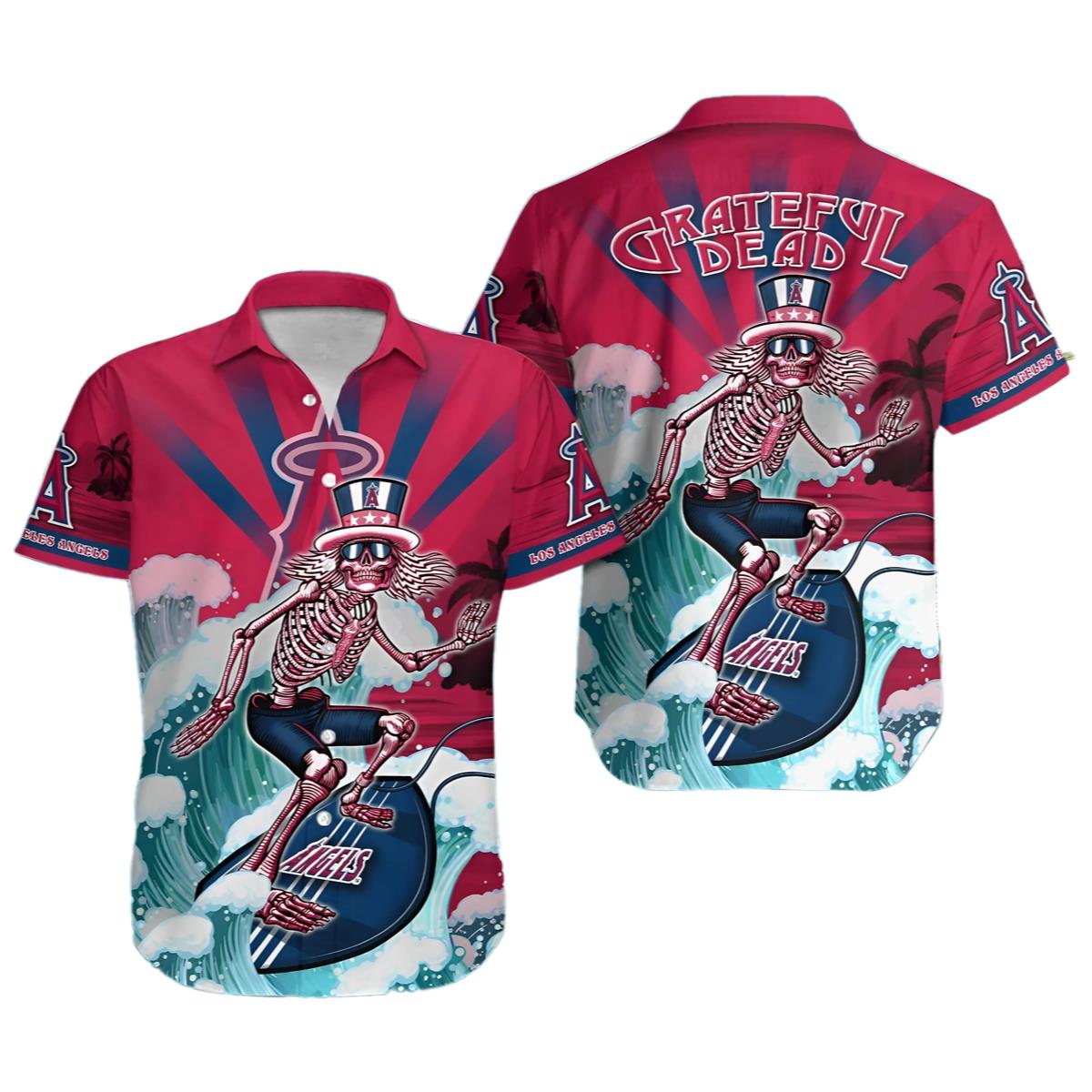 Los Angeles Angels MLB Hawaiian Shirt Custom Tanning Aloha Shirt 6 0 0