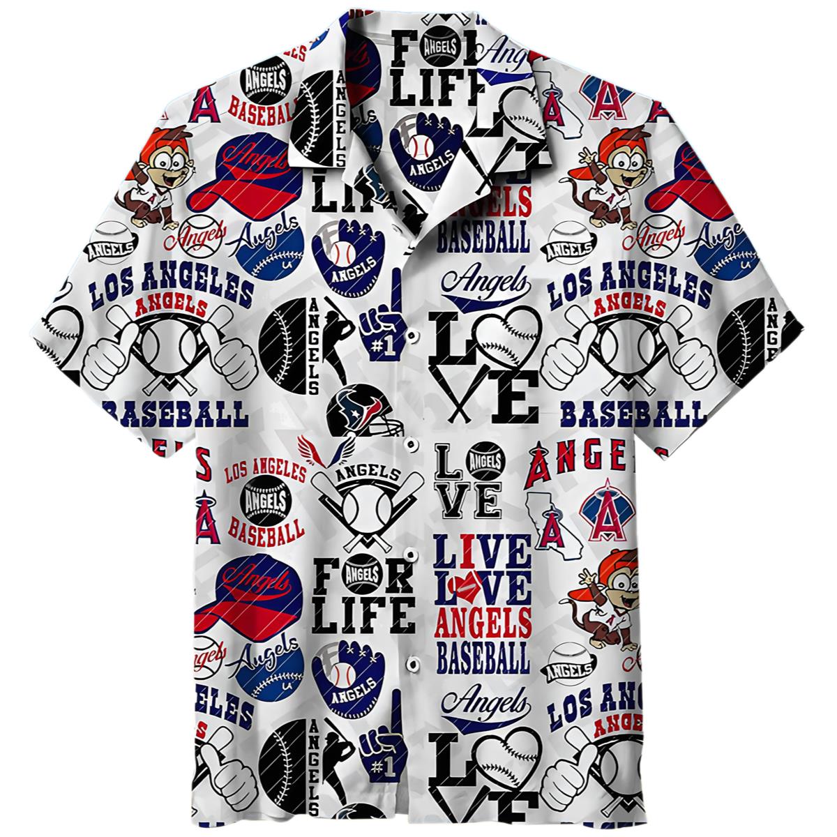 Los Angeles Angels MLB Hawaiian Shirt Custom Tanning Aloha Shirt 7 0 0