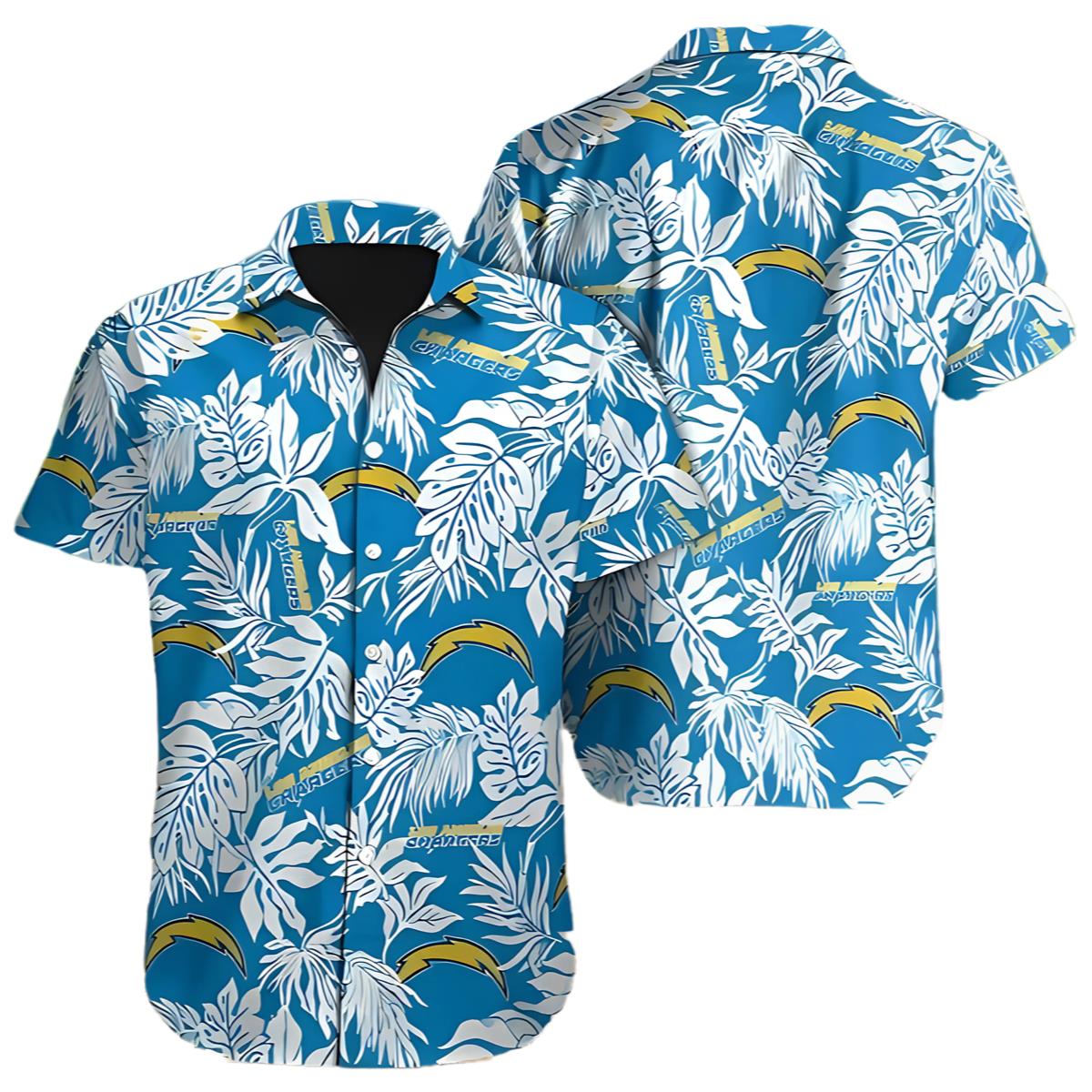 Los Angeles Chargers Hawaiian Shirt NFL Football Gift 0 0