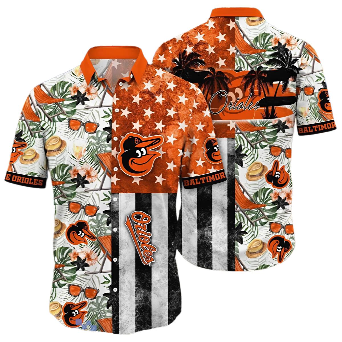 MLB Baltimore Orioles Aloha Shirt 0 0