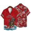 MLB Hawaiian Boston Red Sox Tiki Surfers Paradise Aloha Shirt 0 0