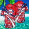 MLB Philadelphia Phillies Baseball Vintage Red Hawaiian Shirt 3 3