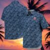 Mens Minnesota Twins Tommy Bahama Navy Jungle Shade Silk Camp Hawaiian Shirt 5 5