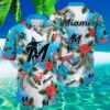 Miami Marlins MLB Flower Hawaii Shirt For Fans Summer Football Shirts 3 3