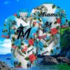 Miami Marlins MLB Flower Hawaii Shirt For Fans Summer Football Shirts 4 4