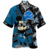 Mickey And Floral Detroit Lions NFL Summer Hawaiian Shirt 0 0