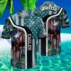 NFL Philadelphia Eagles Hawaiian Shirt Us Flag Independence Day 4Th Of July 3 3