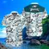 NFL Philadelphia Eagles Shirt Mens Hibiscus Flower Pattern 4 4