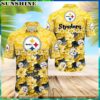 NFL Pittsburgh Steelers Flower Hawaiian Shirt Trending Summer 3 3