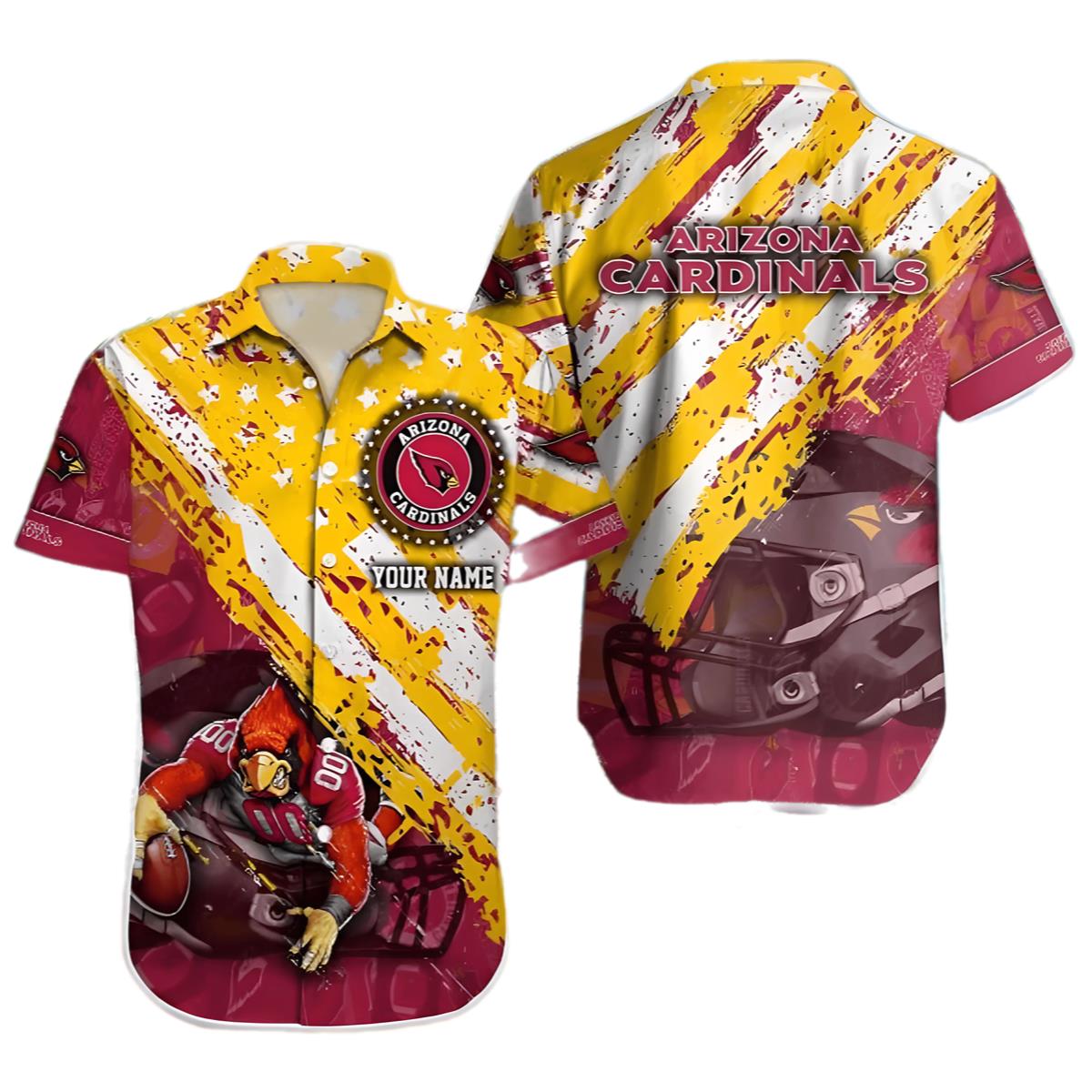 Nfl Arizona Cardinals Hawaiian Shirt Custom Name 0 0