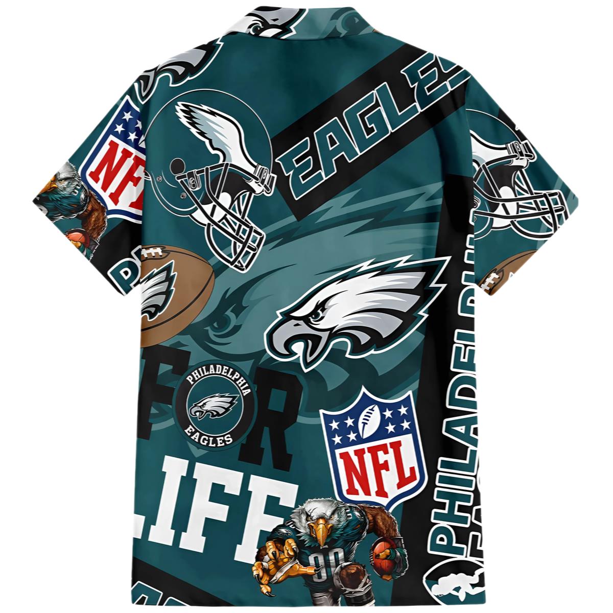 Philadelphia Eagles For Life Hawaiian Shirt 0 0