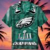 Philadelphia Eagles Hawaiian Shirt Bowl 5 5